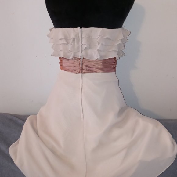 Taupe and Brown Dress - Picture 4 of 5